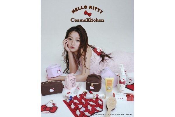 Cosme Kitchenとハローキティのコラボアイテムが発売！　バニティポーチやヘアケア商品が登場