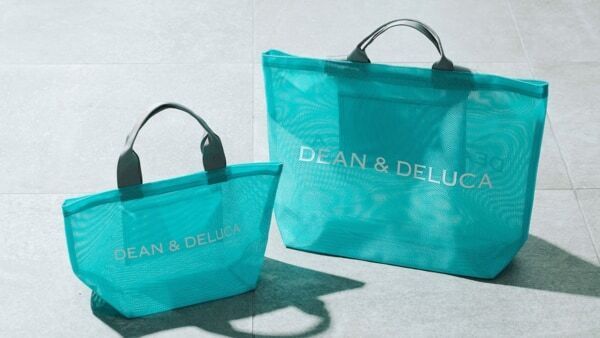 DEAN & DELUCA夏の定番「メッシュトートバッグ」に限定色ターコイズ登場