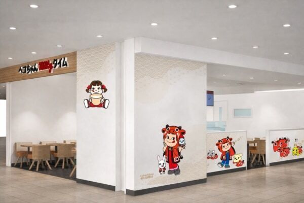 福島駅西口に東北初出店。不二家「ミルキー」風味のドリンクやスイーツを揃えた新業態カフェ
