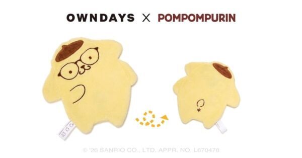 【OWNDAYS】ポムっとやさしいひとときを過ごす、コラボアイウェア第2弾！