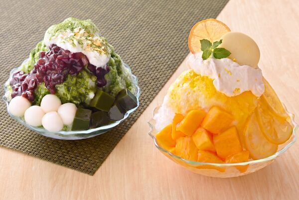 広島観光で味わいたい。マンゴー×広島レモンと宇治抹茶の「ふわ雪かき氷」が期間限定で登場