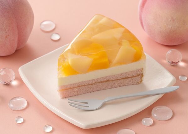 【銀座コージーコーナー】暑い日のご褒美に食べたい。白桃やマンゴーを使った“ぷるるん”ゼリーケーキが登場