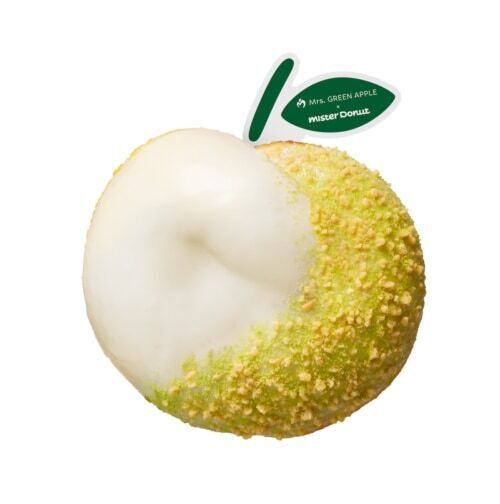 【ミスタードーナツ×Mrs. GREEN APPLE】初コラボ実現！　りんご型の『Mrs. Donut（ミセスドーナツ）』期間限定発売