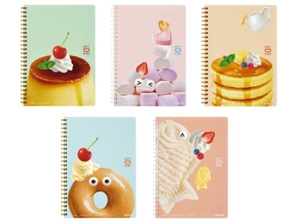 ノートなのにおいしそう？ コクヨ「ソフトリングノート」シリーズより“やわらかたっぷりスイーツ”発売