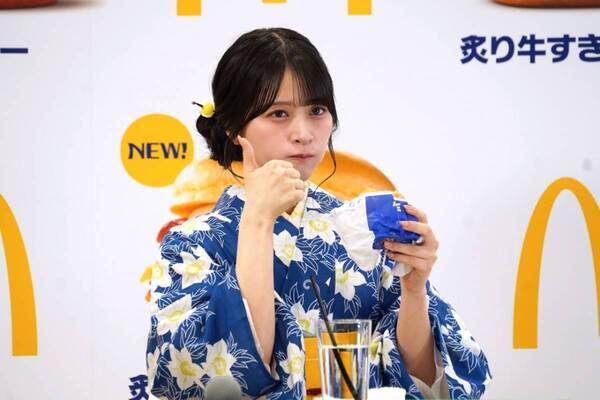 「心にじゅわ〜っと沁みる」M!LK塩﨑太智・=LOVE佐々木舞香が新「月見」シリーズを全力実食＆全力ジェスチャー！