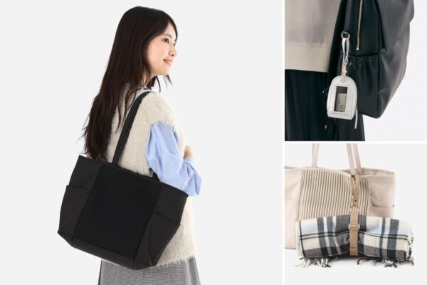 通勤から休日まで活躍。「KEYUCA」から約353gの軽さと上品なデザインを両立したバッグシリーズが登場