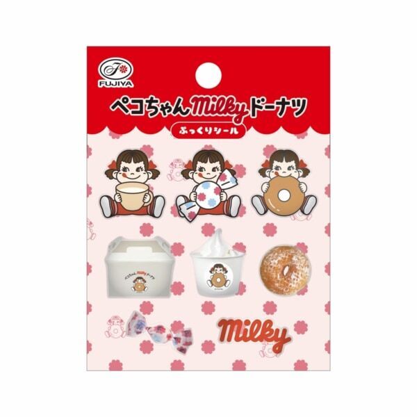 不二家のドーナツ専門店「ペコちゃんmilkyドーナツ」誕生2周年祭を開催！　ぷっくりシールのプレゼントも