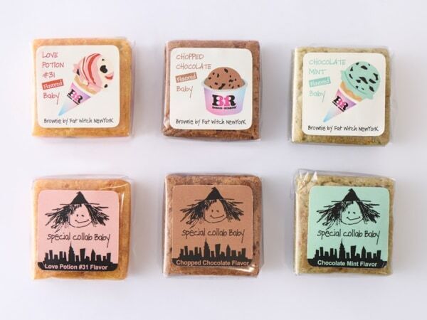 「サーティワン アイスクリーム」のフレーバーがブラウニーに!?　NY発ブラウニー専門店「Fat Witch New York」からコラボブラウニーセットが誕生