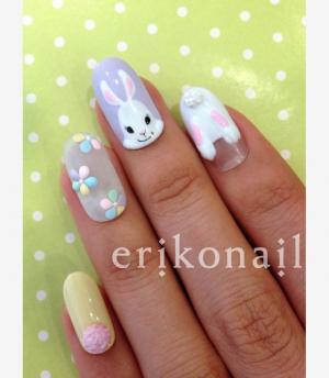【PR】ウサギやタマゴをフラワー柄で春らしく！大人キュートなイースターネイルとは？