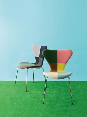 ミナ・ペルホネン新ファブリック「dop」と北欧「セブンチェア」がコラボ