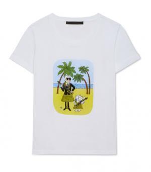 モチーフはカール・ラガーフェルド、イラストレーターのティファニー・クーパーとのコラボコレクション