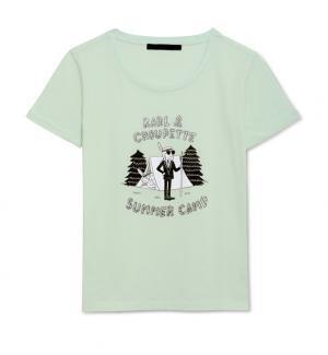 モチーフはカール・ラガーフェルド、イラストレーターのティファニー・クーパーとのコラボコレクション