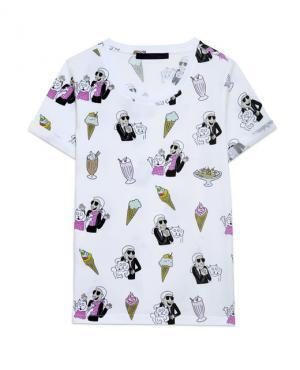 モチーフはカール・ラガーフェルド、イラストレーターのティファニー・クーパーとのコラボコレクション