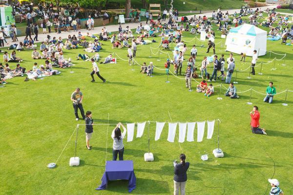 東京ミッドタウンのGWは体感型イベント。ギネス挑戦にヨガに読書も