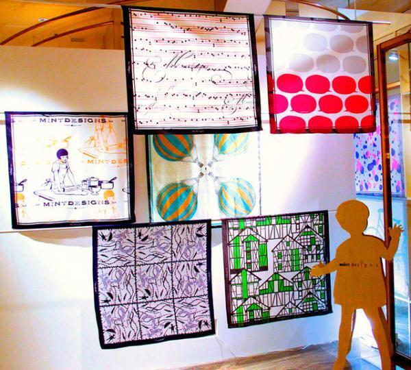 ミントデザインズ、新宿伊勢丹でスカーフ展。アーカイブ柄のドレス、カーディガンなども販売