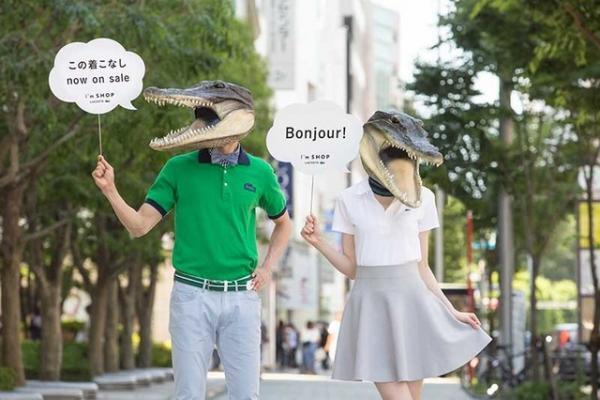 表参道に“ワニモデル”出現！　ラコステが 展開「I'm SHOP」スタート