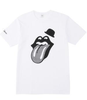 タケオキクチ×THE ROLLING STONES、モノトーン仕上げのリップス＆タンTシャツ発売