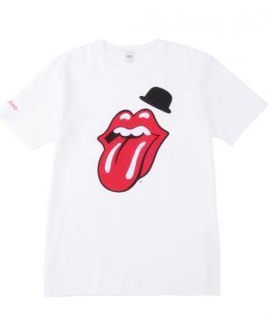 タケオキクチ×THE ROLLING STONES、モノトーン仕上げのリップス＆タンTシャツ発売