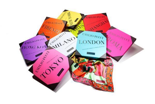 エミリオ・プッチから東京、ミラノ、ロンドンの3都市を描いたスカーフコレクション新発売