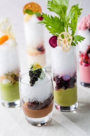 「キャビア」を乗せたかき氷、夏季限定でストリングスホテル東京に登場