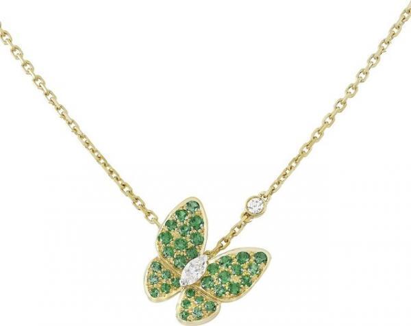 ヴァン クリーフ、蝶モチーフ「ドゥ パピヨン」から緑に輝くストーン配した3新作登場