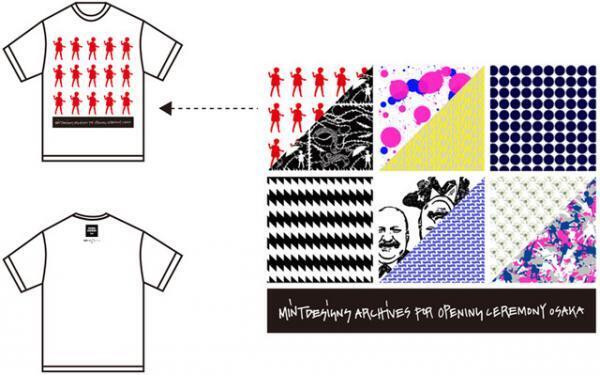 オープニング セレモニー×ミントデザインズ、壁を使ったTシャツデザイン登場