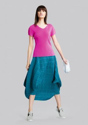 プリーツ プリーズ イッセイ ミヤケ2015年秋冬は色の重なりが生み出すハーモニー、nativeとのコラボ第4弾も