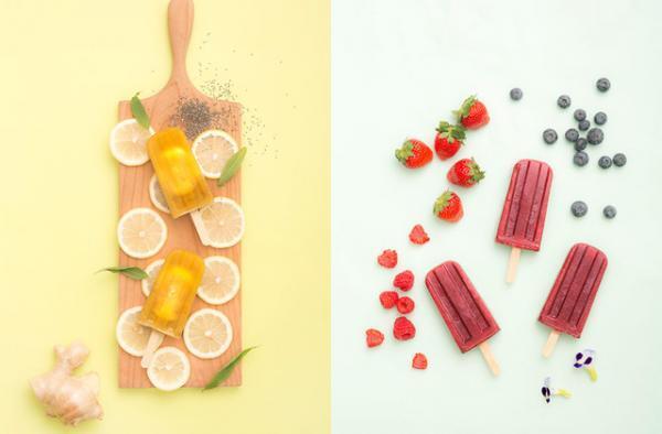 ELLE cafeが期間限定でアイスキャンディを発売。コールドプレスジュースとスーパーフードをミックス