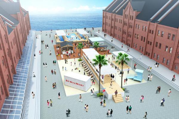 横浜赤レンガ倉庫でビーチリゾート？夏イベント「RED BRICK RESORT」開催