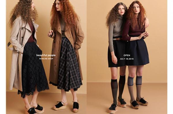 「ビューティフルピープル」が公式オンラインショップを7月18日にオープン