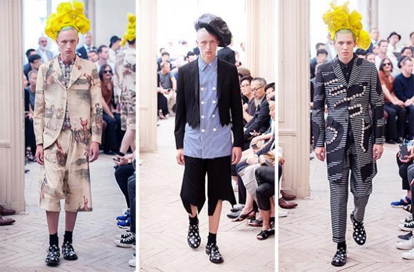 コム デ ギャルソン・オム プリュスの切り刻まれたテーラリング【2016春夏メンズ】