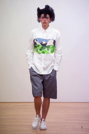 コム デ ギャルソン・シャツはパンチングで描くキュートなネイチャー【2016春夏メンズ】
