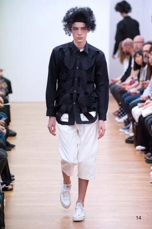 コム デ ギャルソン・シャツはパンチングで描くキュートなネイチャー【2016春夏メンズ】