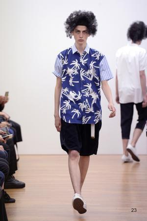 コム デ ギャルソン・シャツはパンチングで描くキュートなネイチャー【2016春夏メンズ】