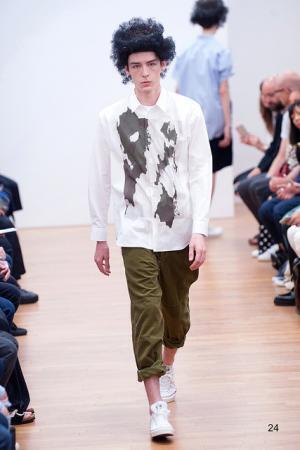 コム デ ギャルソン・シャツはパンチングで描くキュートなネイチャー【2016春夏メンズ】