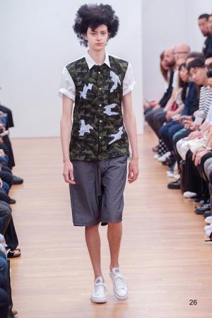 コム デ ギャルソン・シャツはパンチングで描くキュートなネイチャー【2016春夏メンズ】