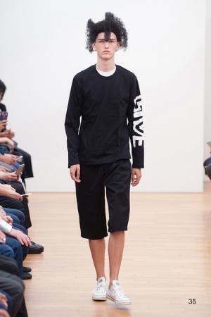 コム デ ギャルソン・シャツはパンチングで描くキュートなネイチャー【2016春夏メンズ】