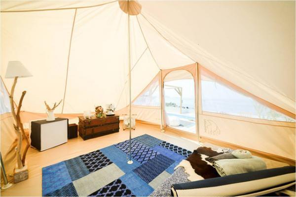 葉山に話題の「グランピング」新施設オープン。エステやヨガも楽しめる1日1組限定の贅沢キャンプ