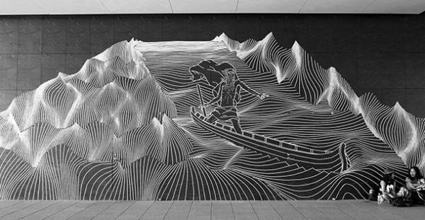 必要なものは“マスキングテープ”1本。世界を旅するテープ・アート