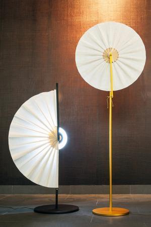 アジアの風情漂う…扇子形ランプ「Ryun」、韓国のデザインスタジオが発表