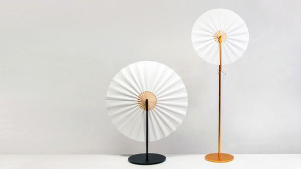 アジアの風情漂う…扇子形ランプ「Ryun」、韓国のデザインスタジオが発表