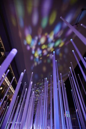 光と音で”風”をビジュアル化！東京駅で幻想的イルミネーション「Tokyo Colors 2015」