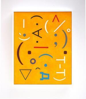 美術家・中村ケンゴが新宿伊勢丹で展示会、“顔文字”絵画シリーズの新作登場