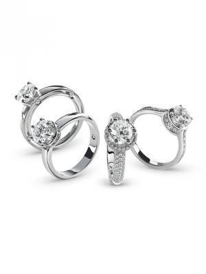 花開き、身を結ぶふたりの愛。ダミアーニ「ボッチョーロ」のエンゲージメントリング