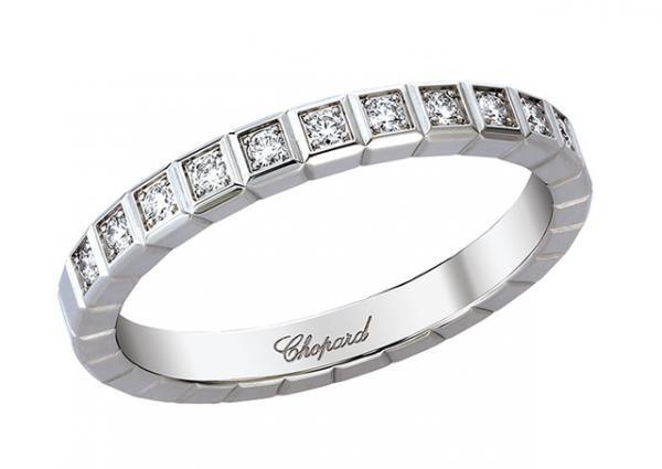 ショパール「アイスキューブ」初、プラチナを使ったブライダルリングが誕生