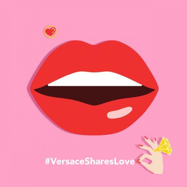 ヴェルサーチがバレンタインデーに向けてEMOJIアプリをローンチ