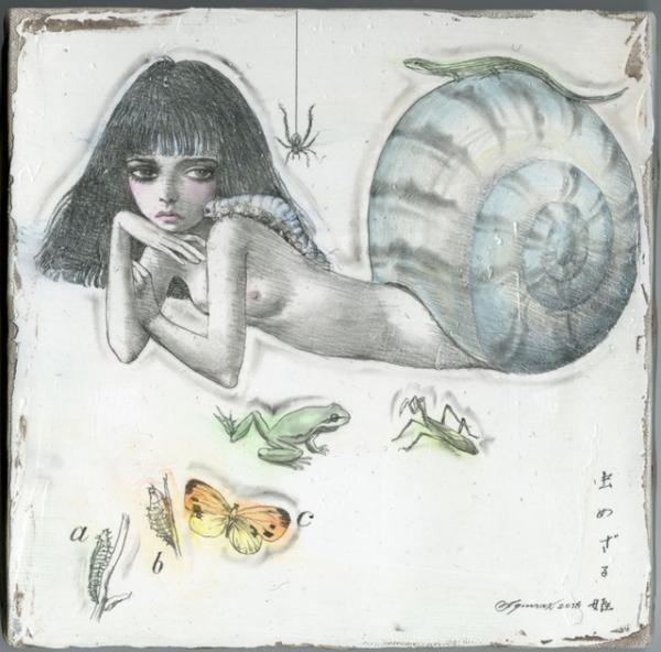 新宿伊勢丹で宇野亞喜良展、ナウシカの原案「虫めずる姫」など新作原画を公開。宇野のサイン会も