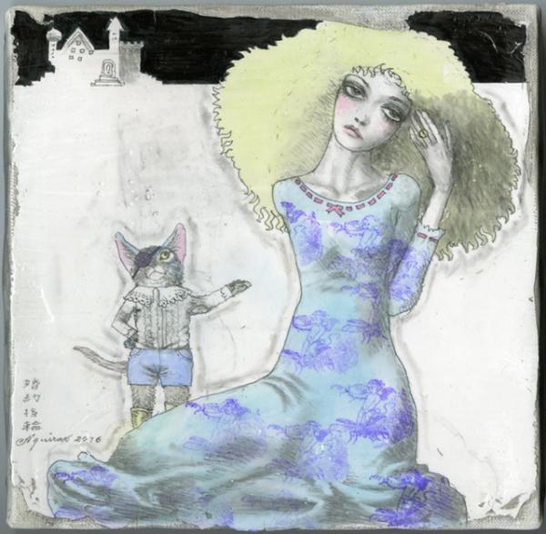 新宿伊勢丹で宇野亞喜良展、ナウシカの原案「虫めずる姫」など新作原画を公開。宇野のサイン会も