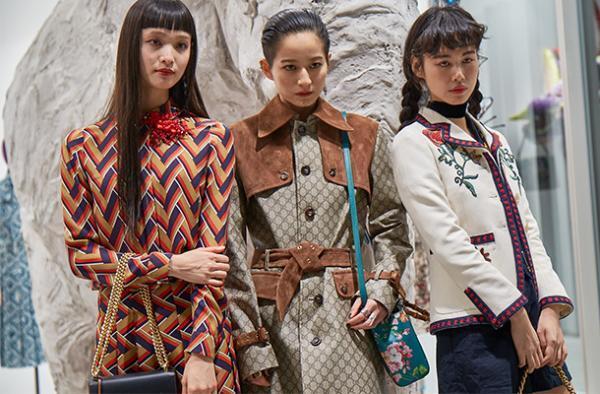 ミケーレが描くグッチの楽園「グッチ ガーデン」がDSMGに。オープニングには萬波ユカ、入夏らが来場