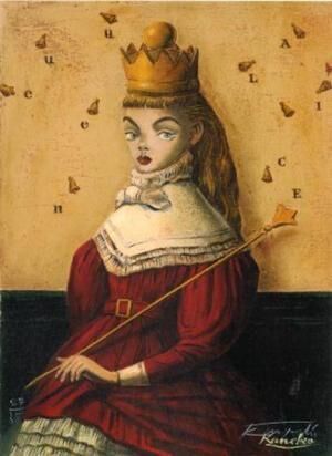 「王女に扮するアリス」ジグレー 22.7×15.8cm 2000年